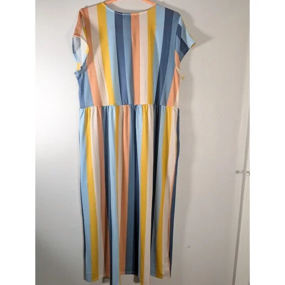 Suzanne Betro, Stripes, Pockets, Casual, Short Sleeve‎ XL NEW - Picture 8 of 8